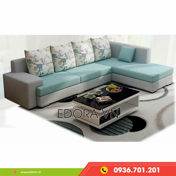 Sofa góc vải đơn giản A14 (Đơn giản) - EDORA.VN