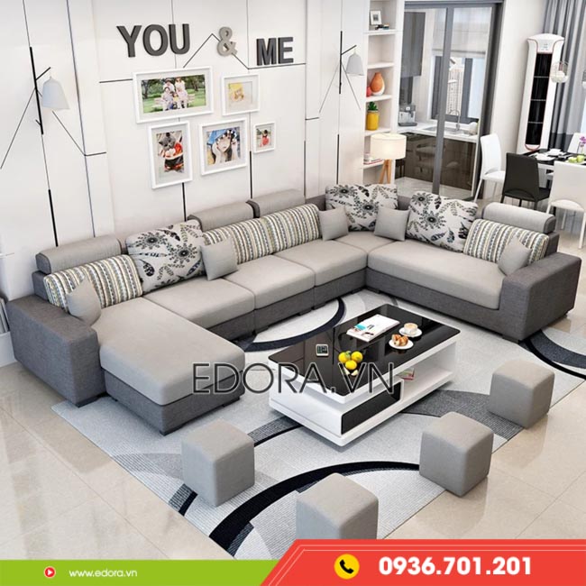 Sofa phòng khách vải cao cấp A98 - EDORA.VN