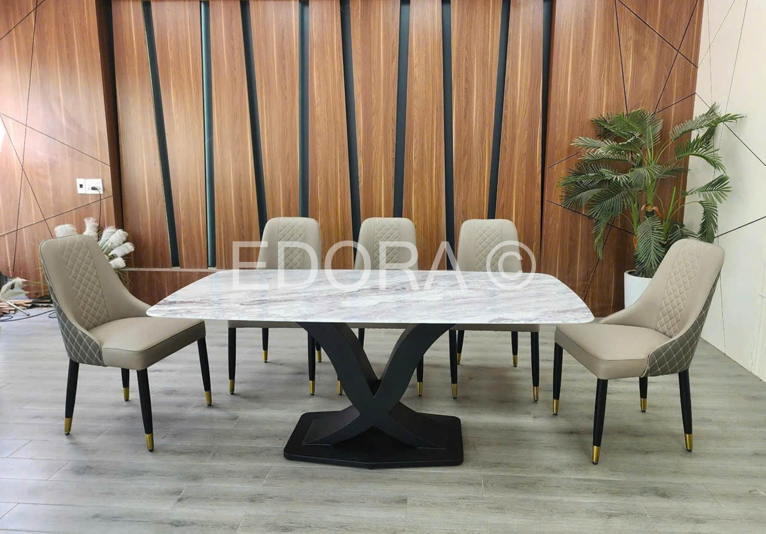 Bàn ăn cao cấp sang trọng 6 ghế BK032