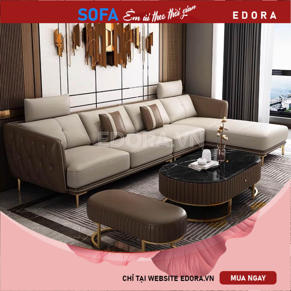 Bộ sofa tân cổ điển đơn giản thanh lịch E950