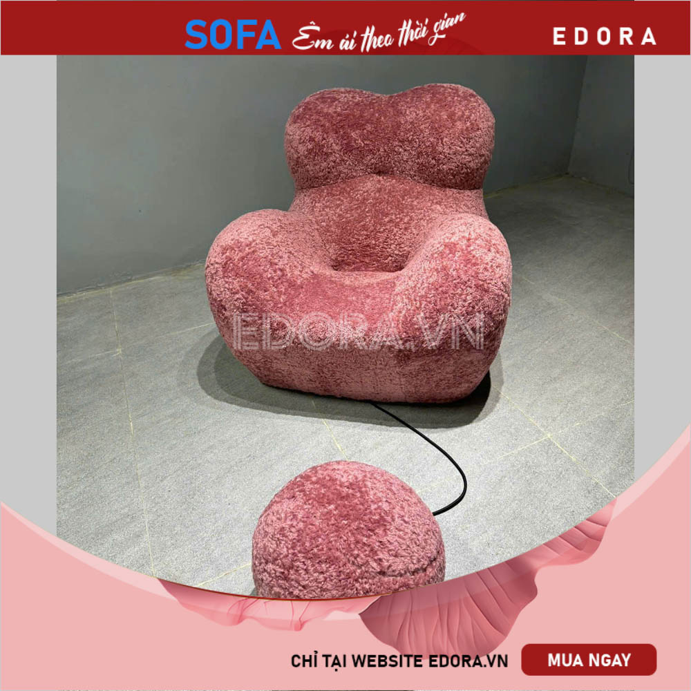 Ghế Big mama plain lông xù E964
