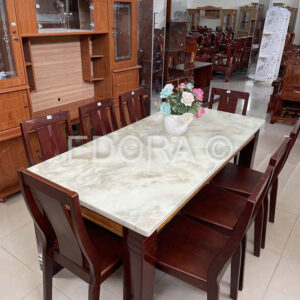 Bàn ăn gỗ Sồi Mỹ 8 Ghế 1m9 LTS004