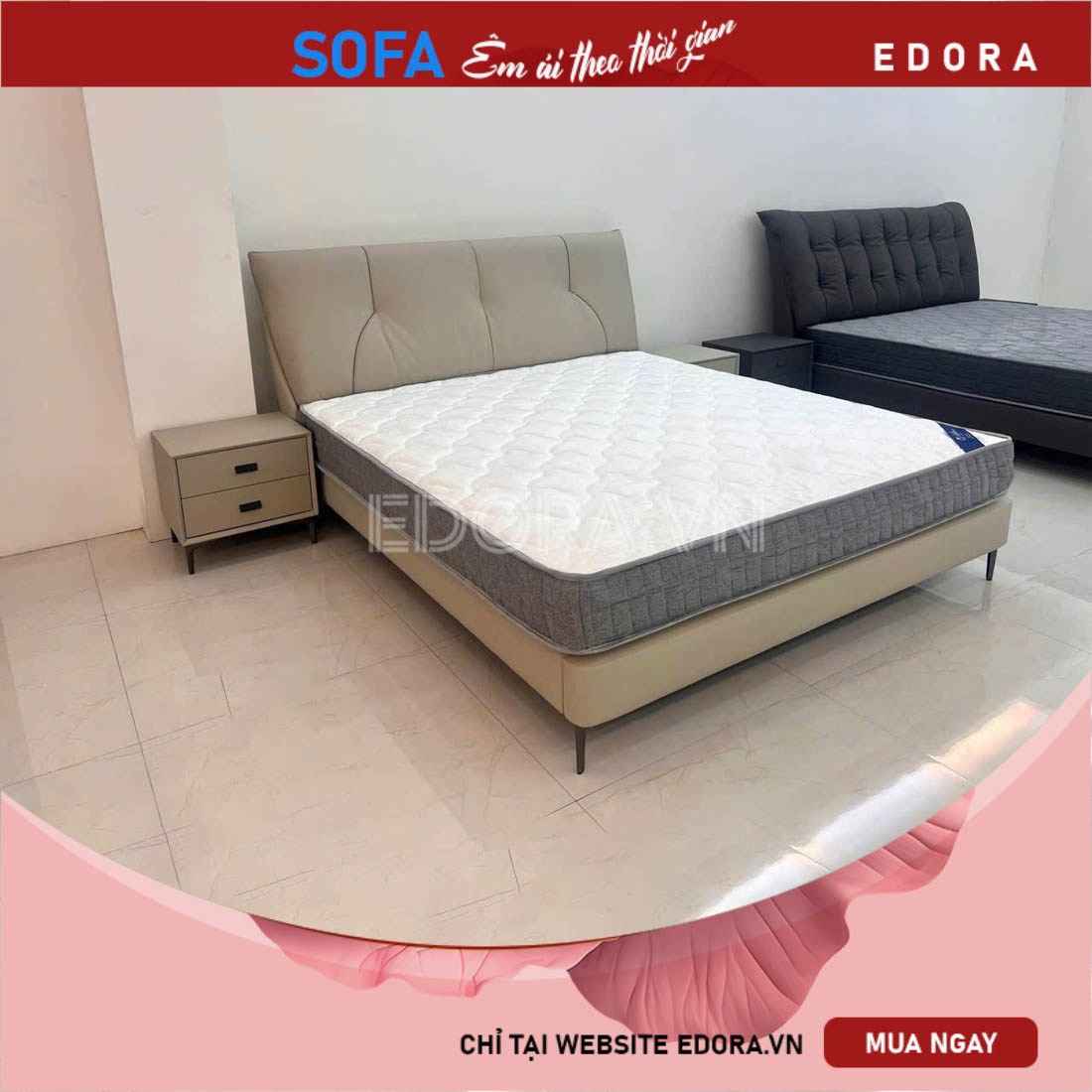 Giường ngủ đơn giản thanh lịch GU025