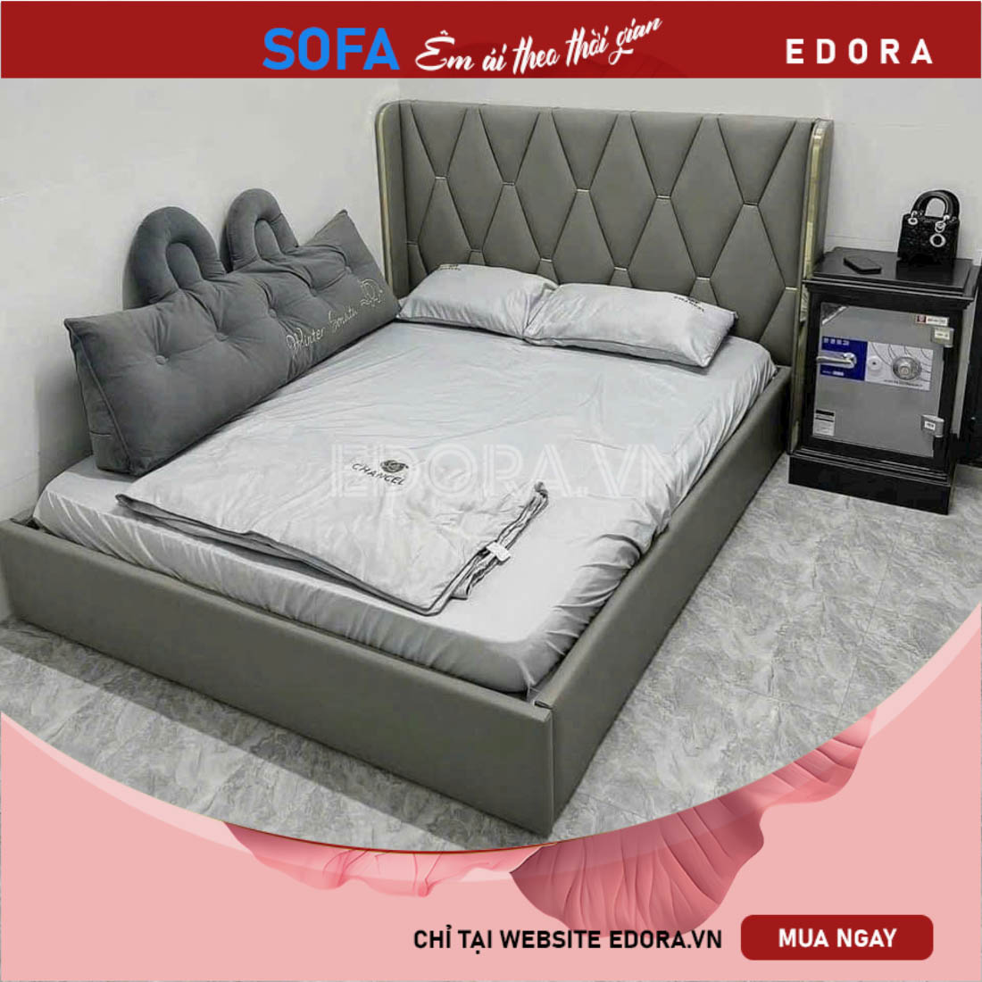 Giường ngủ bọc da bán chạy GU027