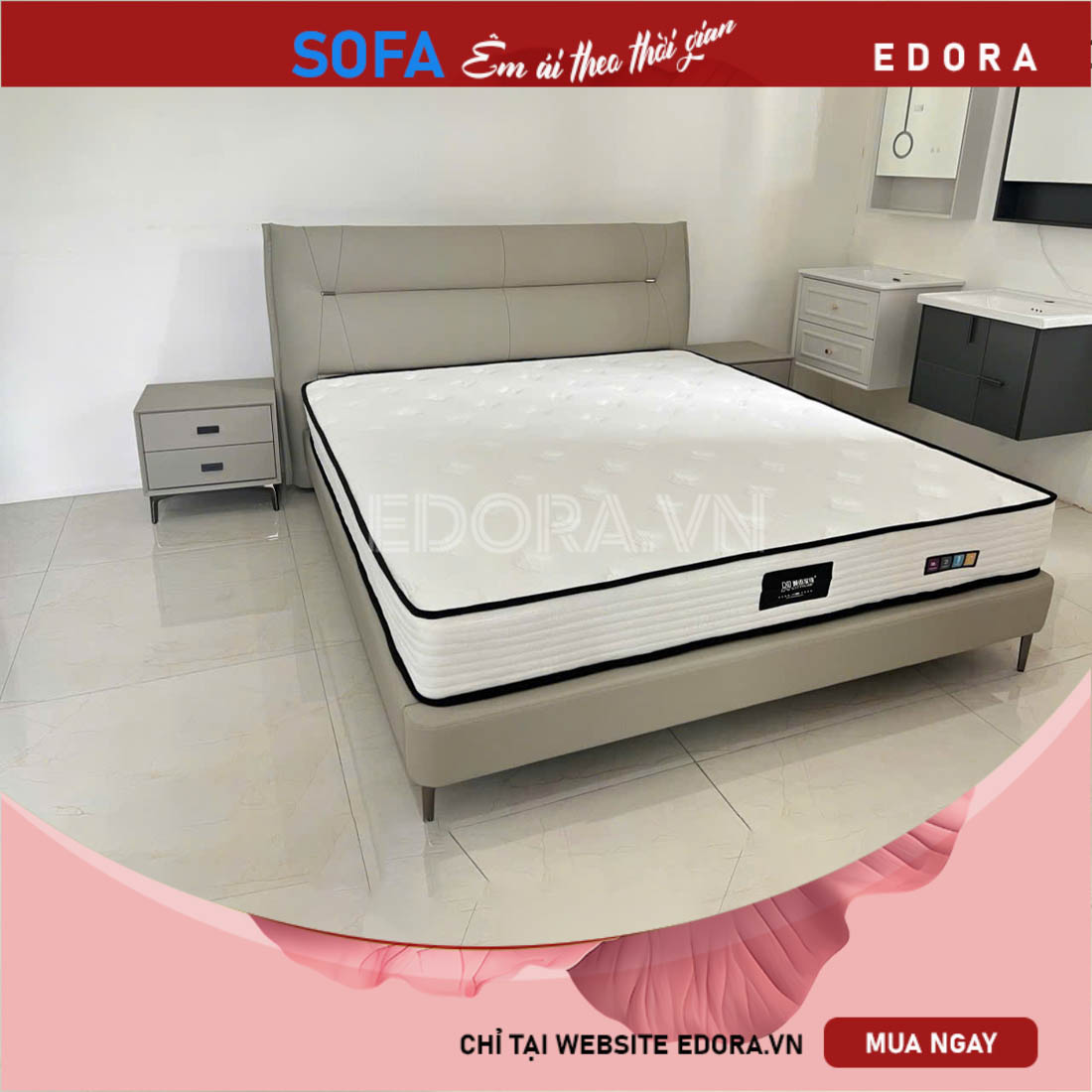 Giường ngủ hiện đại thanh lịch GU033