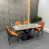 Bộ bàn ăn 4 ghế cà rốt BA043