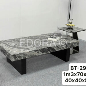 Bàn trà đá đen xám BT-29