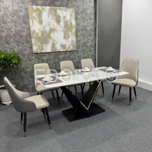 Bộ bàn ăn 5 ghế bàn 1m4 BA050