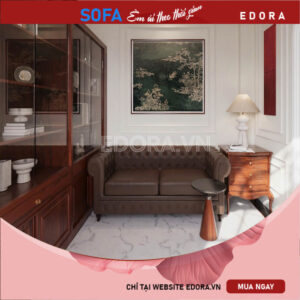 Sofa Văn Phòng nhỏ gọn cổ điển E967