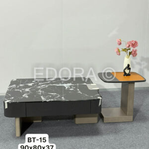 Bàn đá đen vân trắng sang trọng BT-15