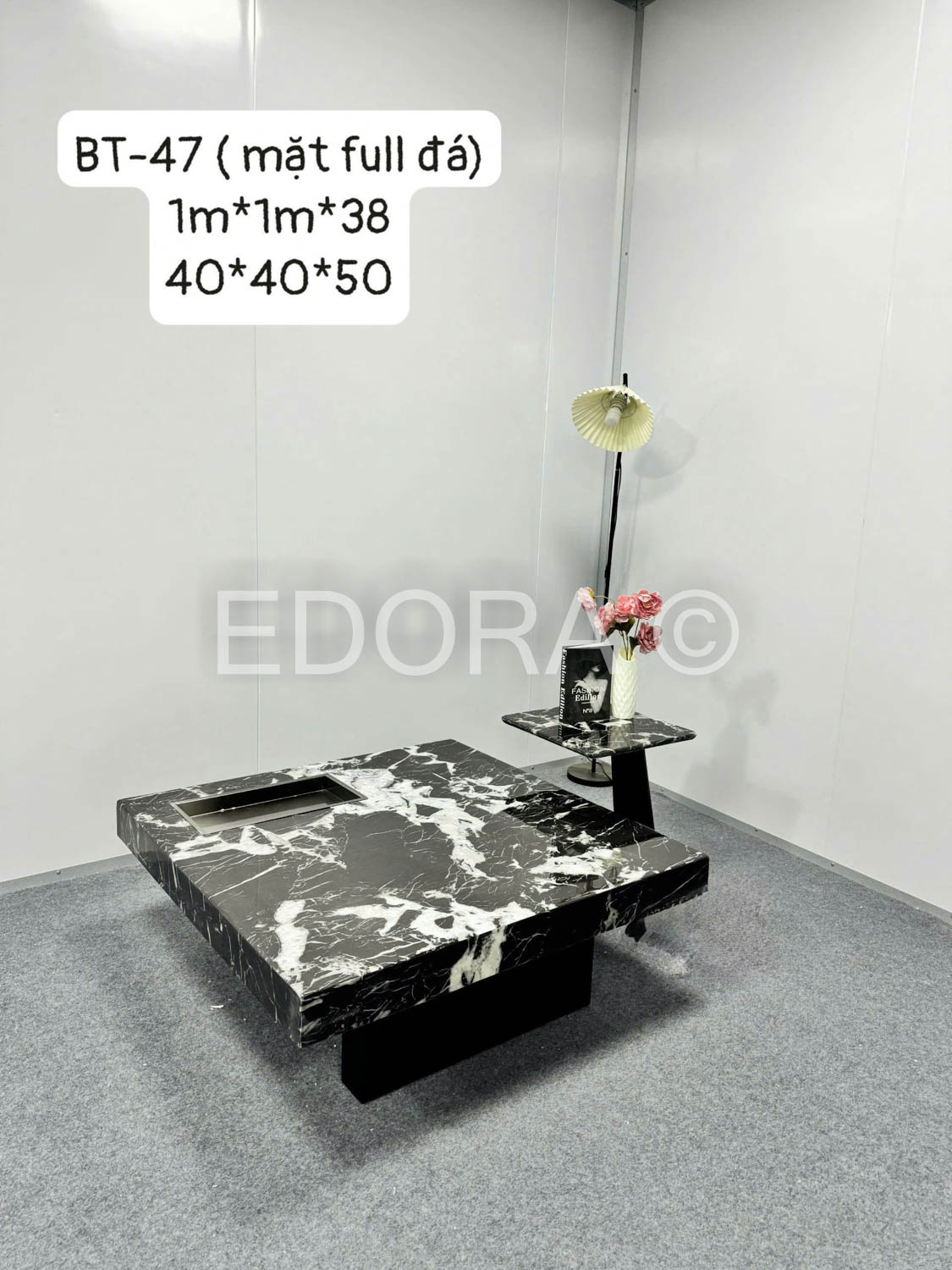 Bàn trà mặt full đá BT-47