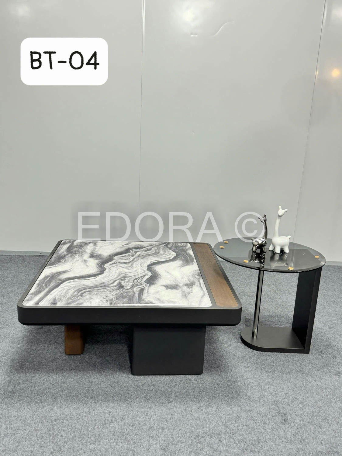 Bàn đá phối gỗ BT-04