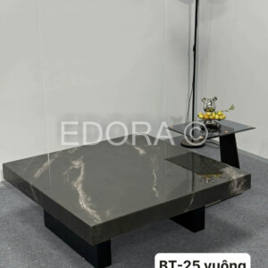 Bàn đá đen tuyền vân xám BT-25