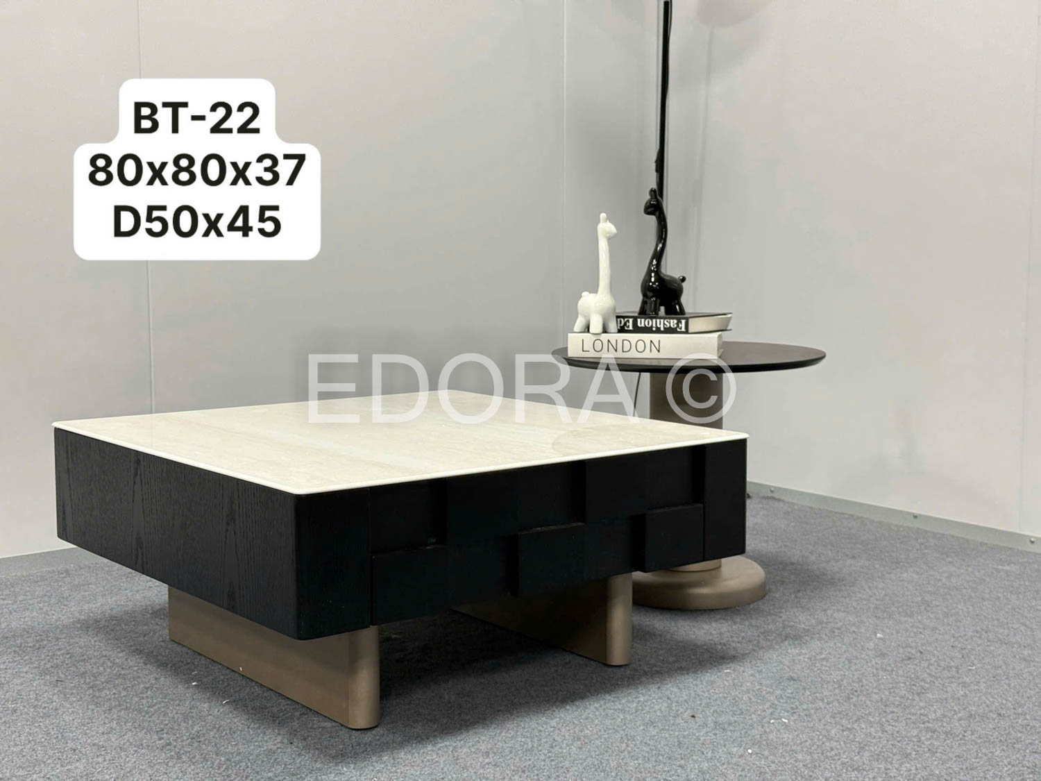 Bàn trà vuông tròn BT-22