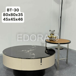 Bàn đá phối inox BT-30