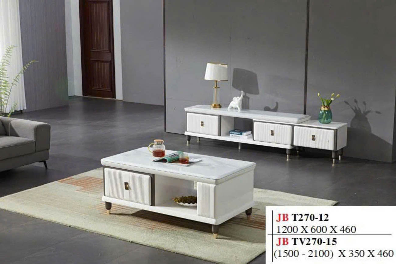 Bàn trà sofa mặt đá chữ nhật T270-12