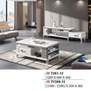 Bàn trà sofa mặt đá chữ nhật T261-12