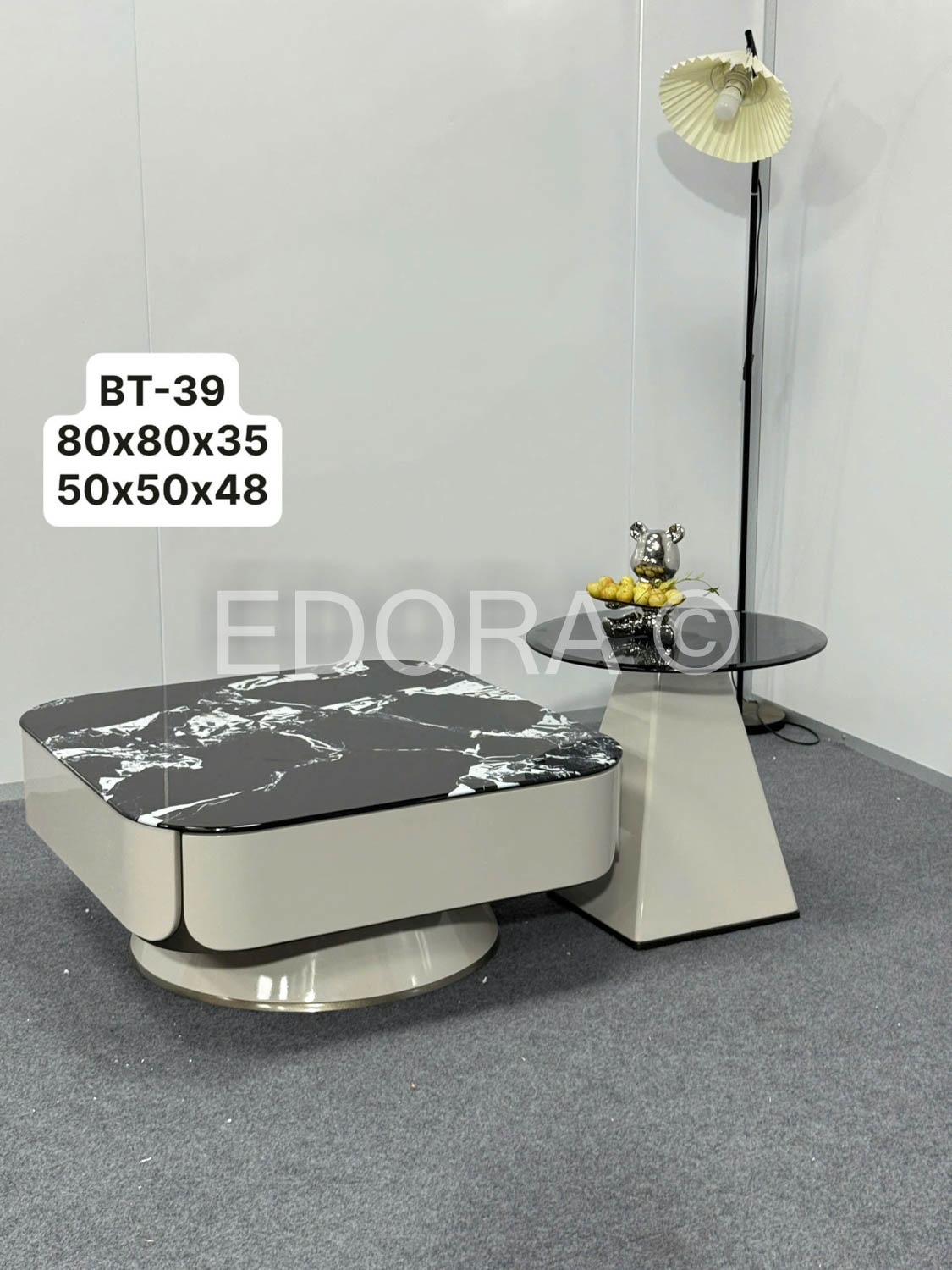 Bàn trà mặt đá đẹp BT-39