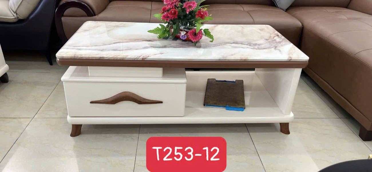 Bàn trà sofa mặt đá chữ nhật T253-12