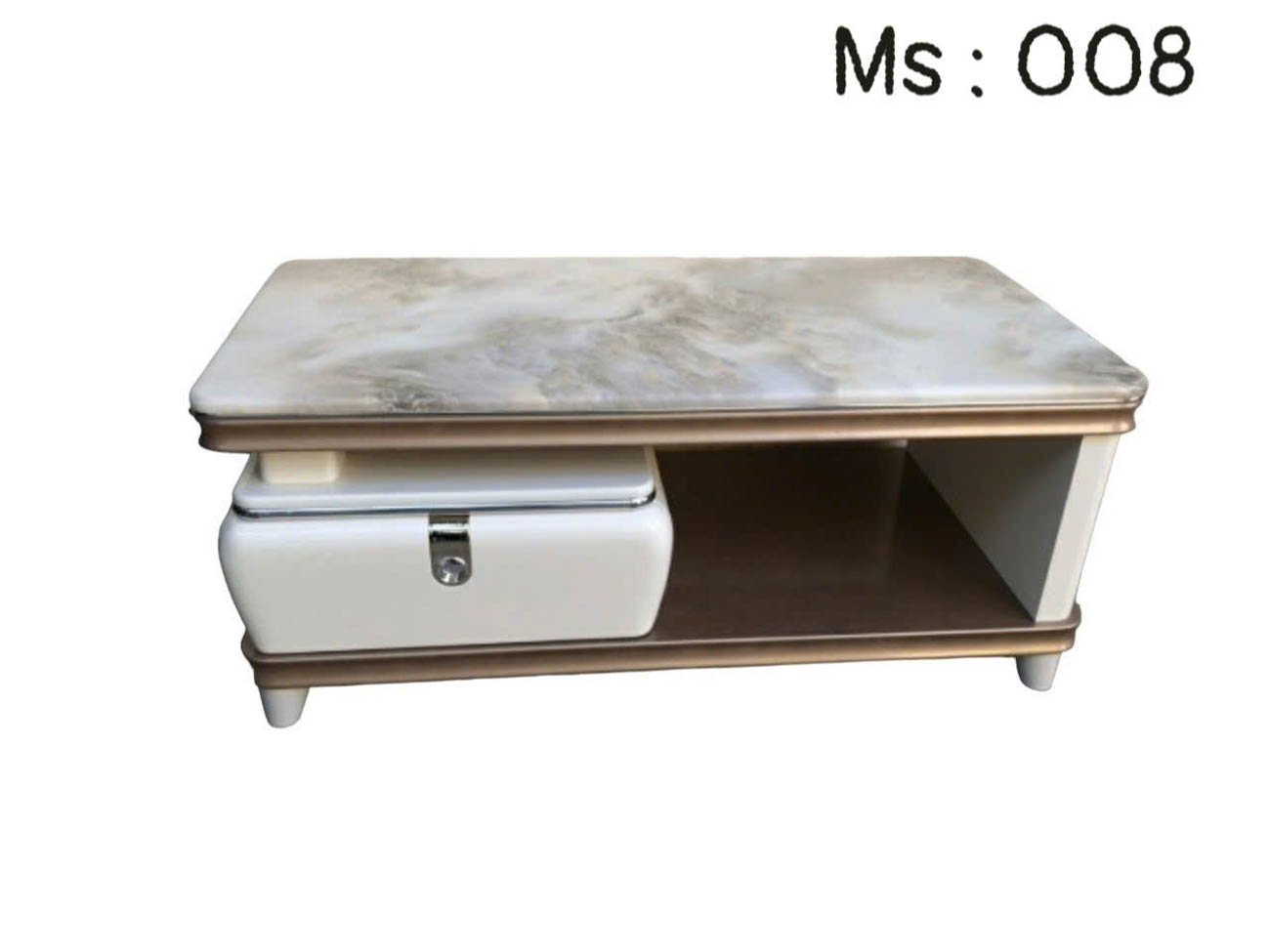 Bàn trà sofa mặt đá chữ nhật MS008