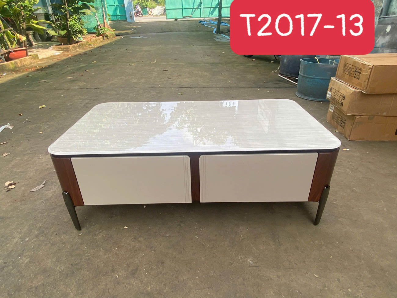 Bàn trà sofa mặt đá chữ nhật T2017-13