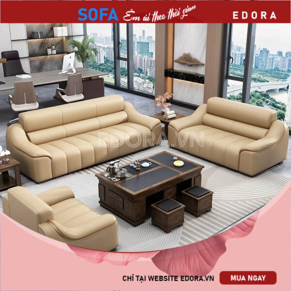 [E383] Sofa văn phòng lớn, hiện đại kiểu mới
