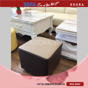 Ghế đôn sofa Vuông chân thấp D007