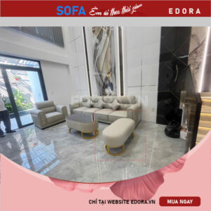 Ghế đôn sofa 1m chân sắt tĩnh điện D008