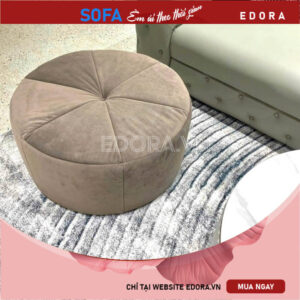 Ghế đôn sofa tròn giật nút giữa D011