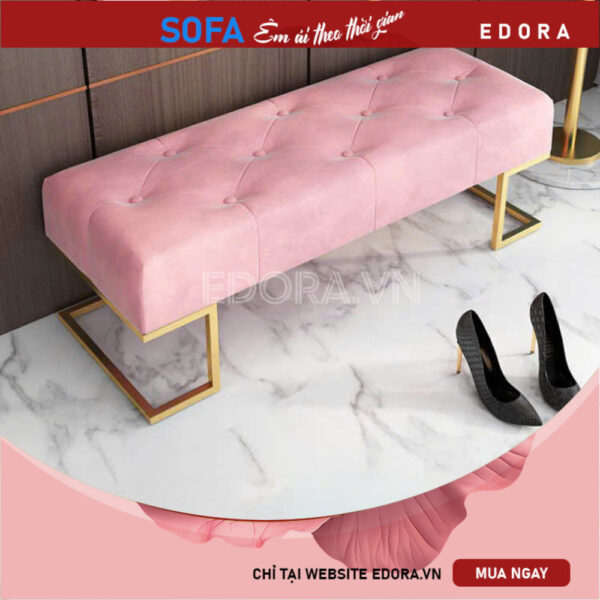 Ghế đôn sofa chữ nhật dài đẹp D018