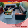 [E985] Sofa văn phòng 3 ghế ốp gỗ sang trọng